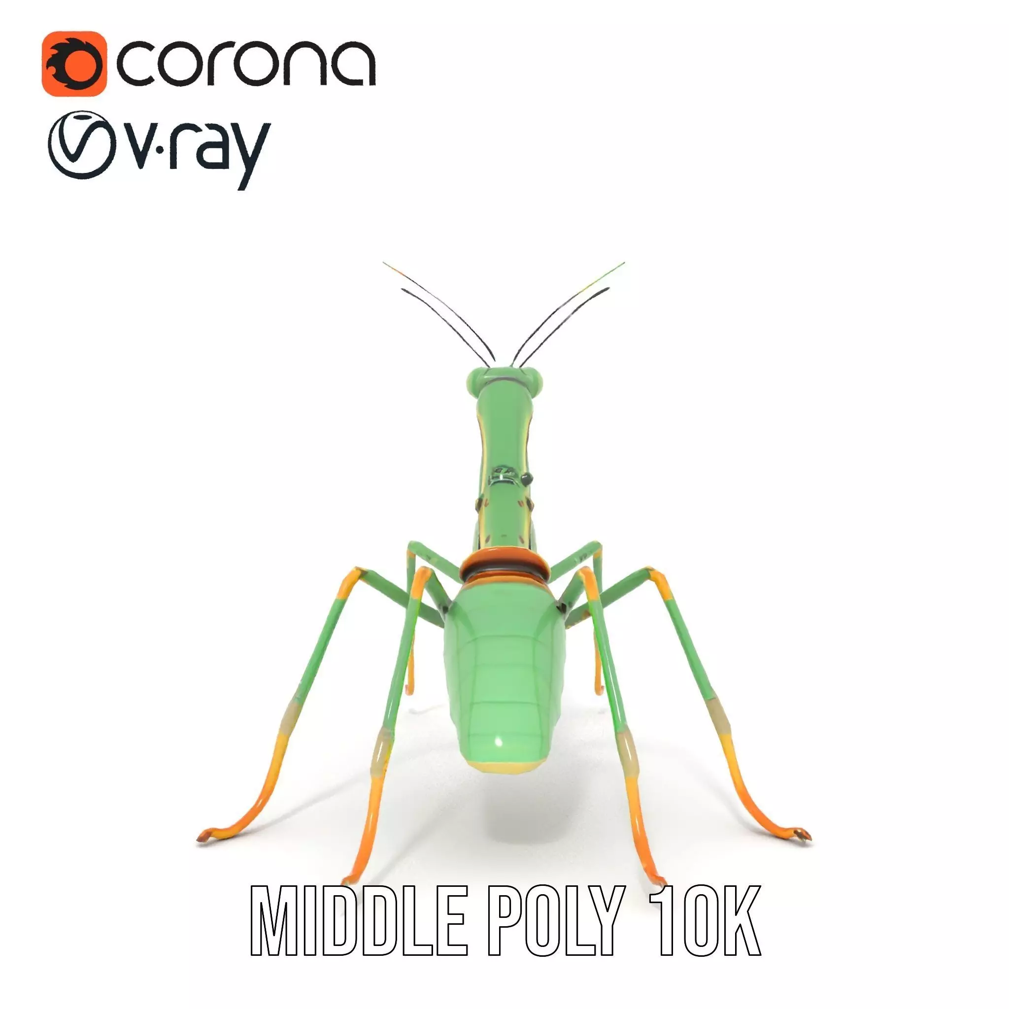 Mechanical Mantis model pack Low-poly 3D model_11