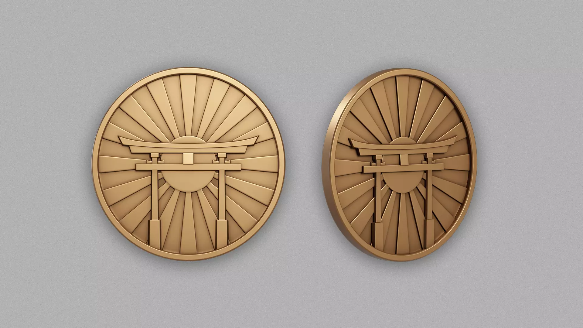 Torii Medallion 3D print model