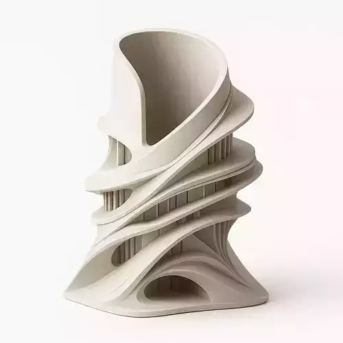 Modern Lines Pencil Holder Inspired by contemporary architecture