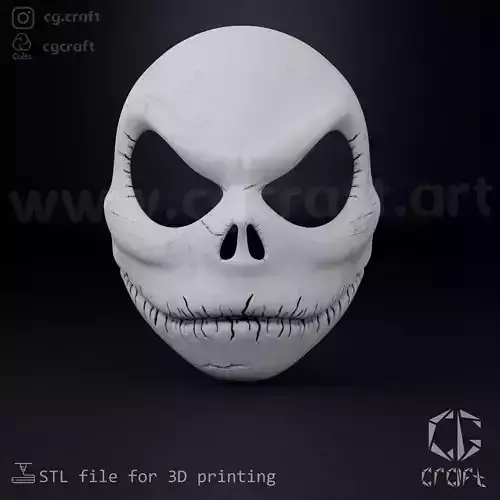  Jack Skellington mask 3D print model