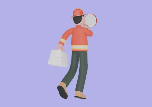 Stylized 3D Male Firefighter Character - Megaphone and First Aid 3D model_4