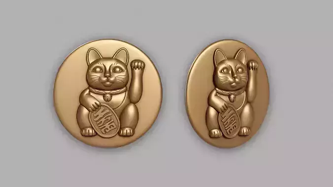 Maneki-neko Medallion