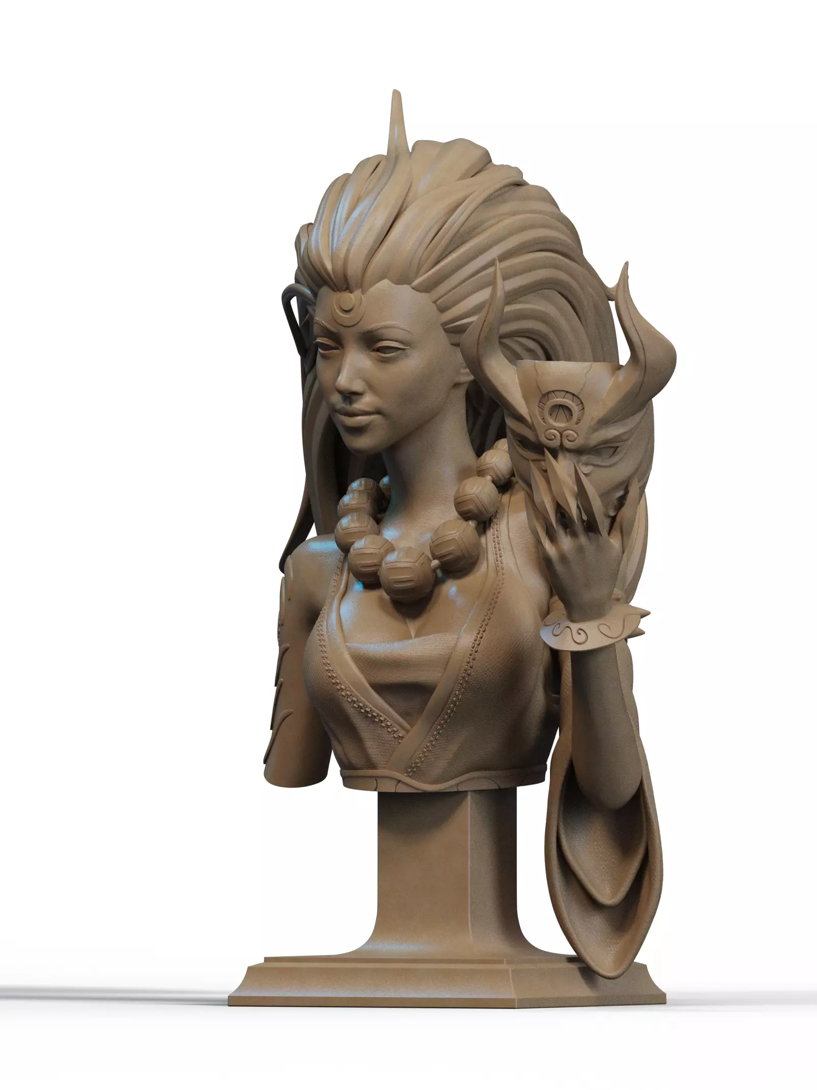 Blood Moon Diana Bust 3D Print 3D print model_2