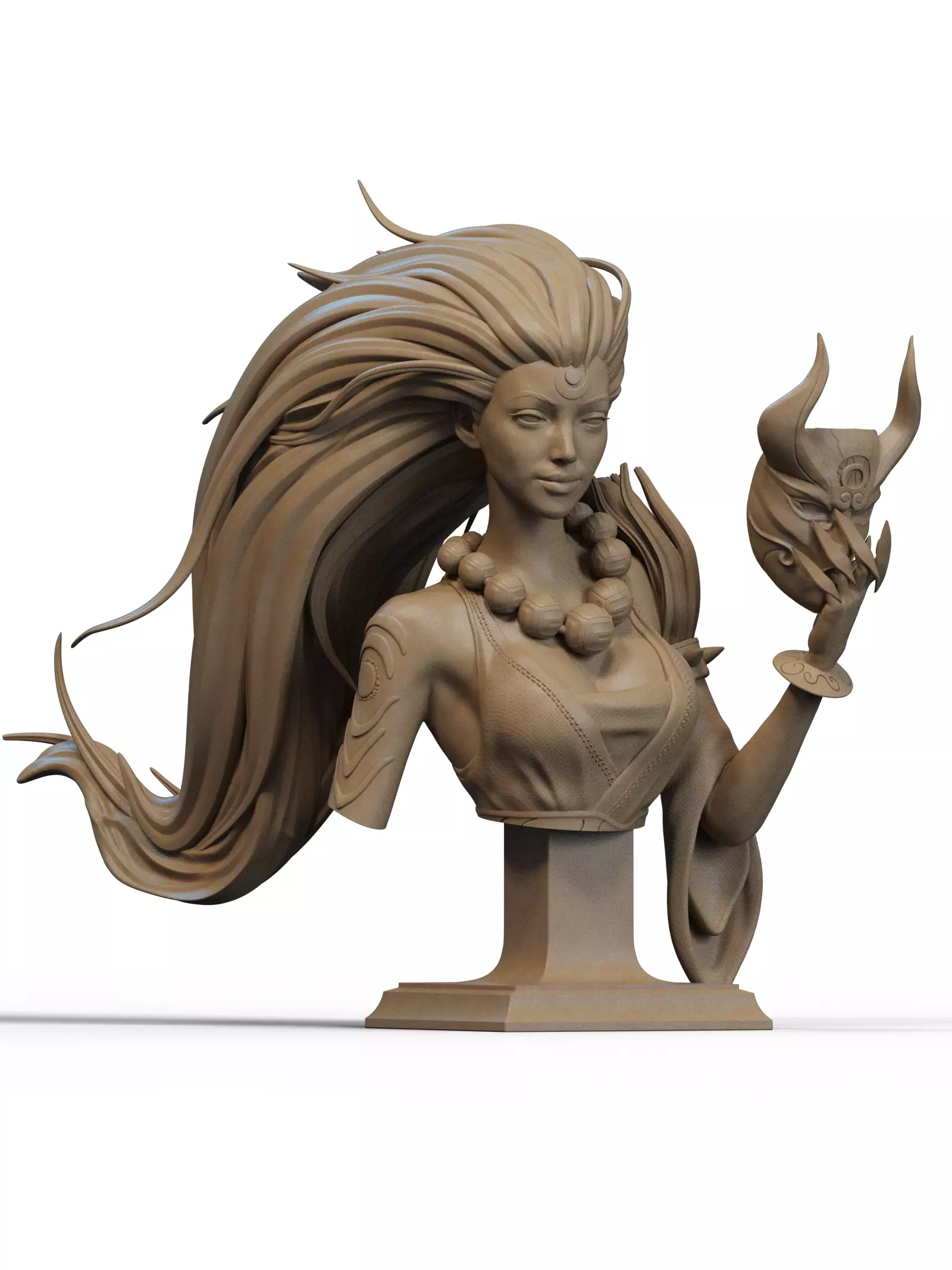 Blood Moon Diana Bust 3D Print 3D print model_0