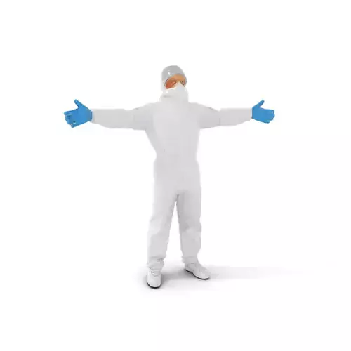 Protective Coverall model pack Low-poly 3D model