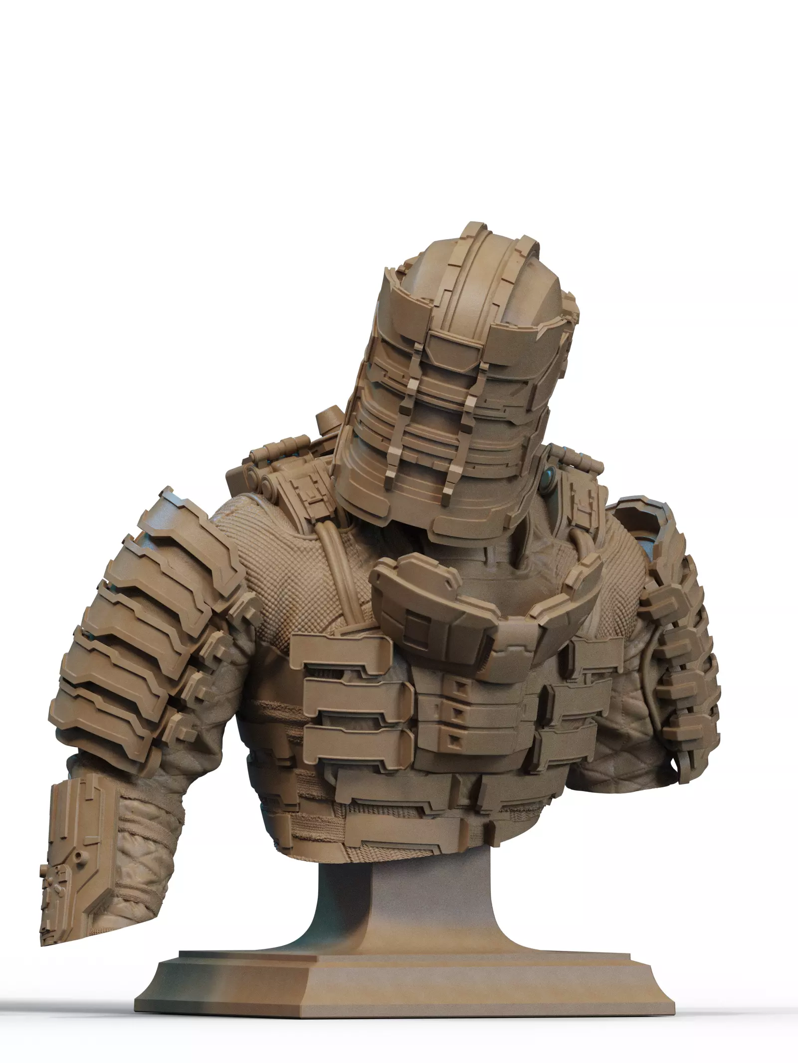 Isaac Clarke Bust 3D Print 3D print model