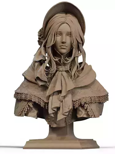 Plain Doll Bust 3D Print