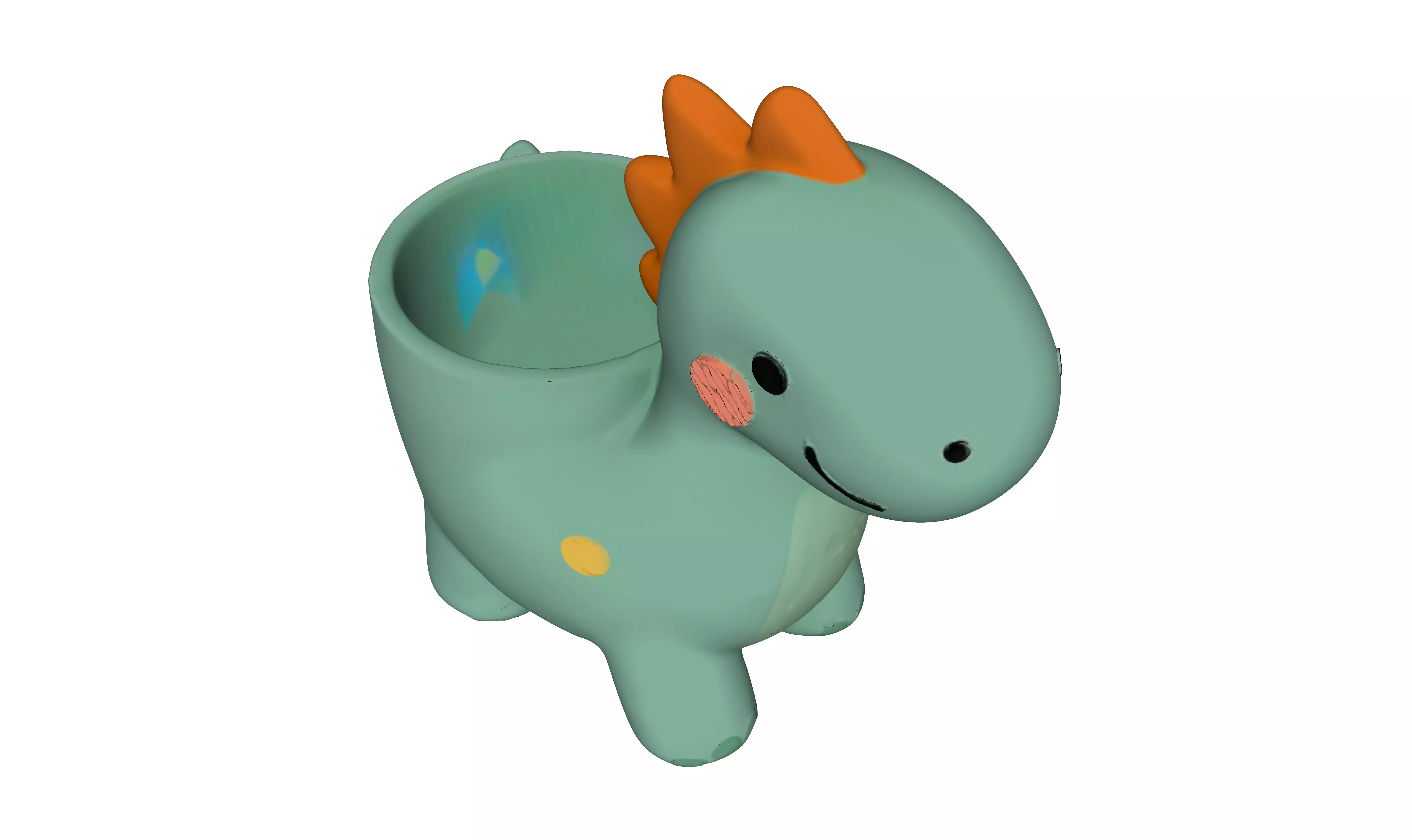 Dino Pencil Holder The guardian of your desk 3D print model_2