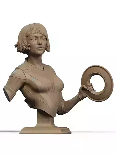 Quorra Bust 3D Print