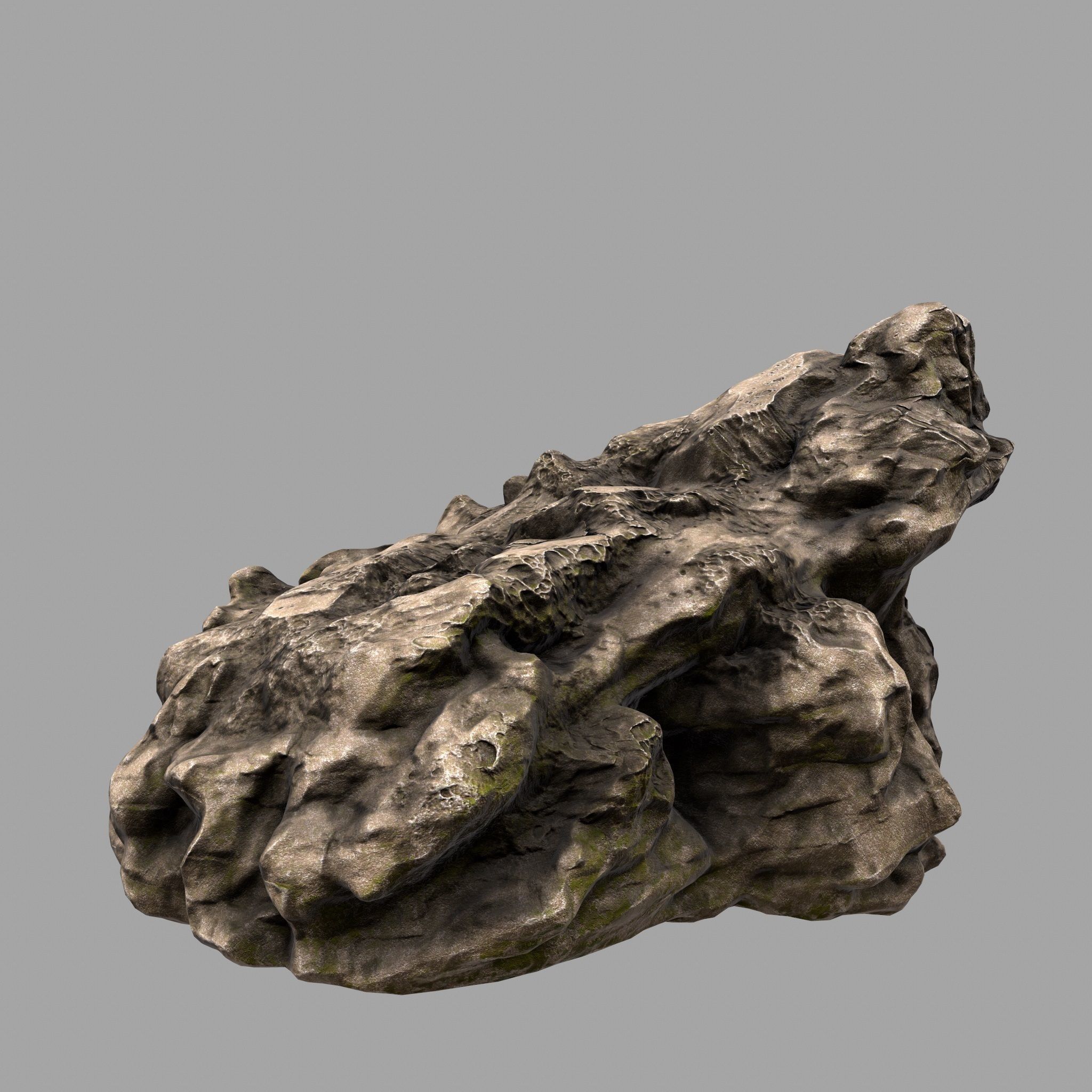 Rock Low-poly 3D model_4
