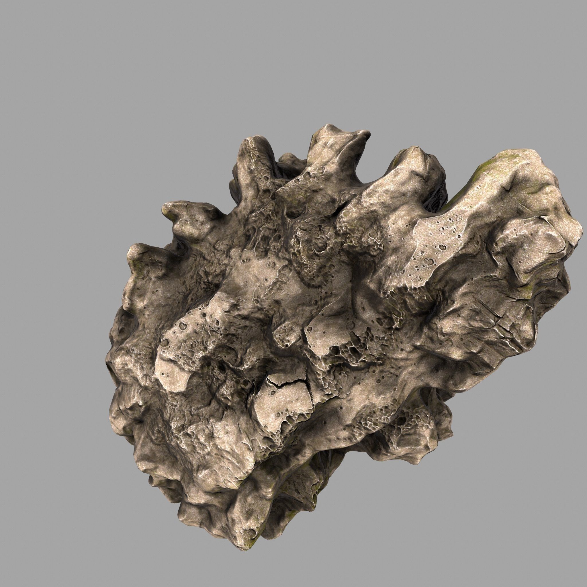 Rock Low-poly 3D model_5