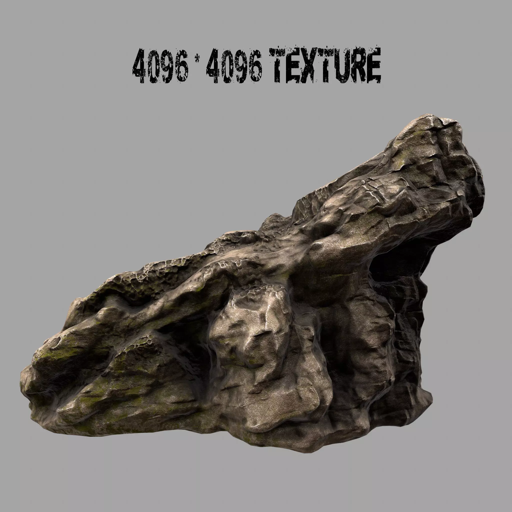 Rock Low-poly 3D model_0