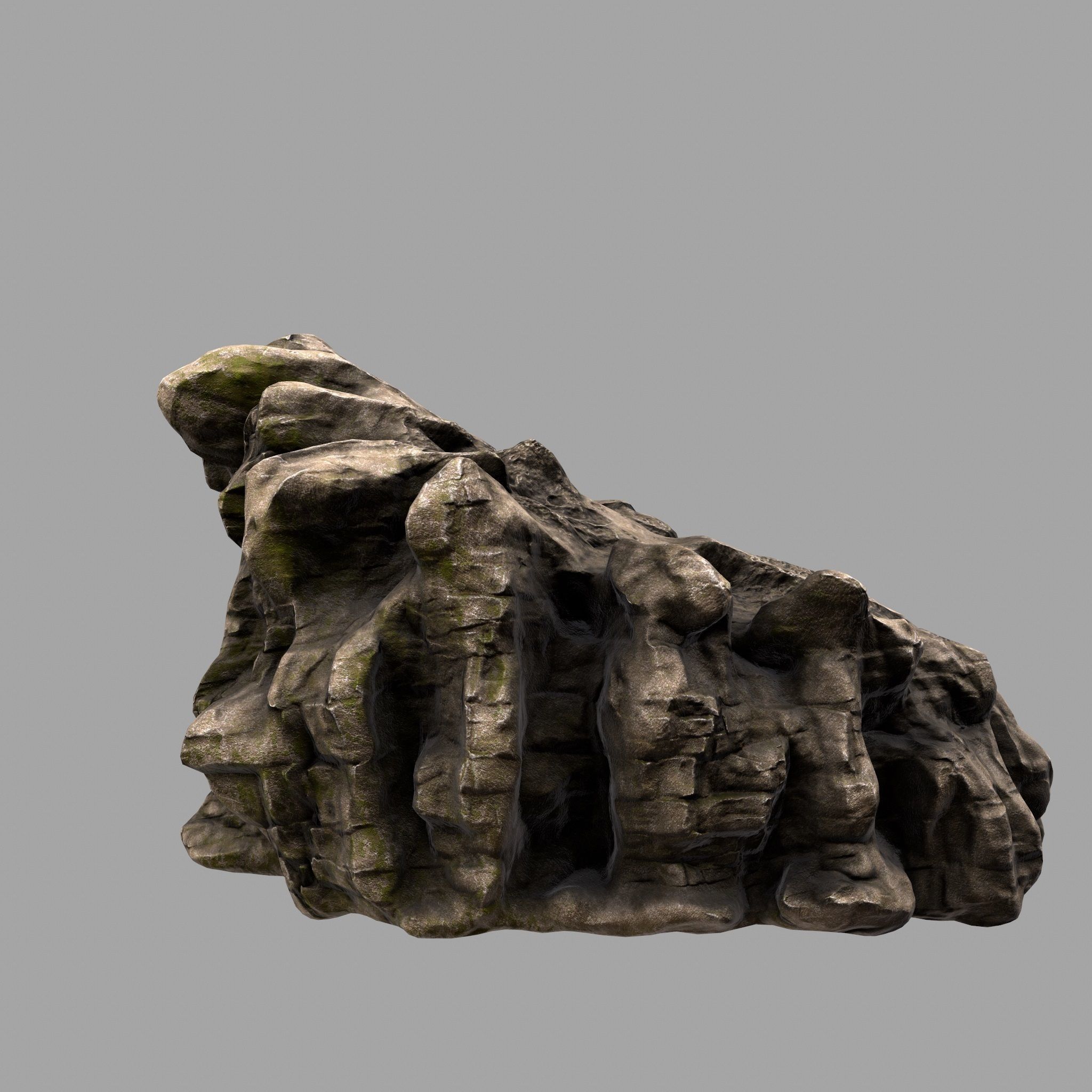 Rock Low-poly 3D model_3