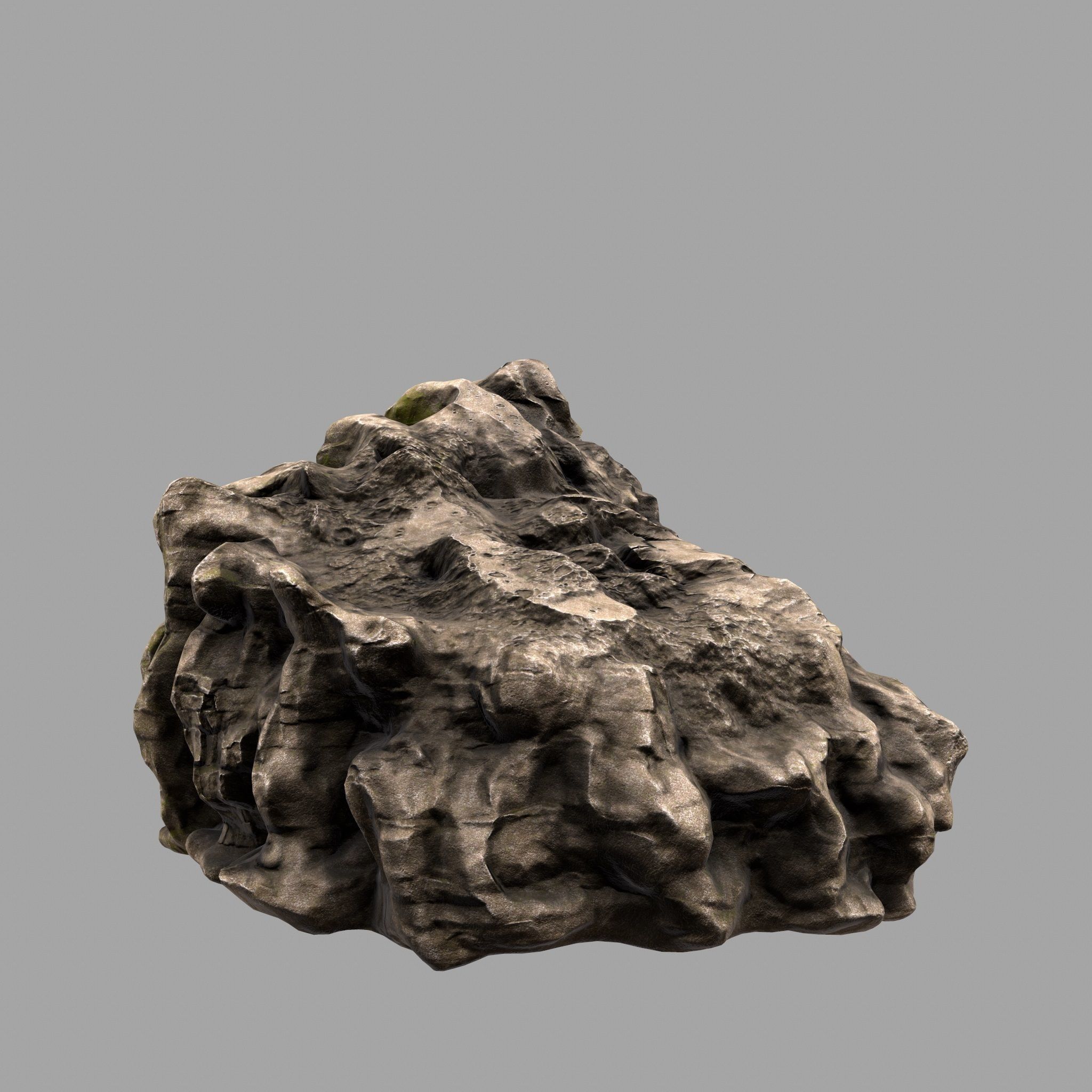 Rock Low-poly 3D model_6