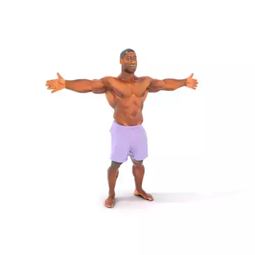 Athletic Lavender Shorts model pack Low-poly 3D model