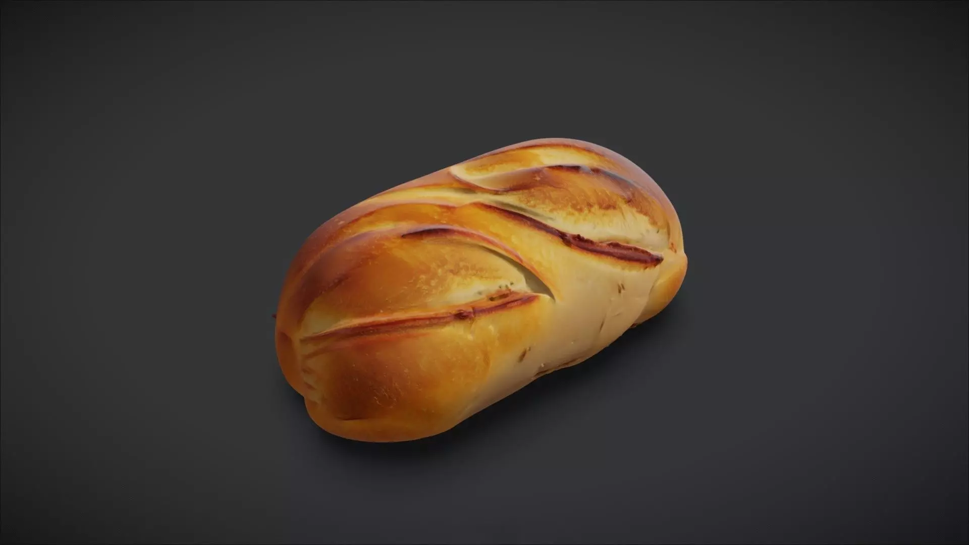 Batard Bread 3D model_0