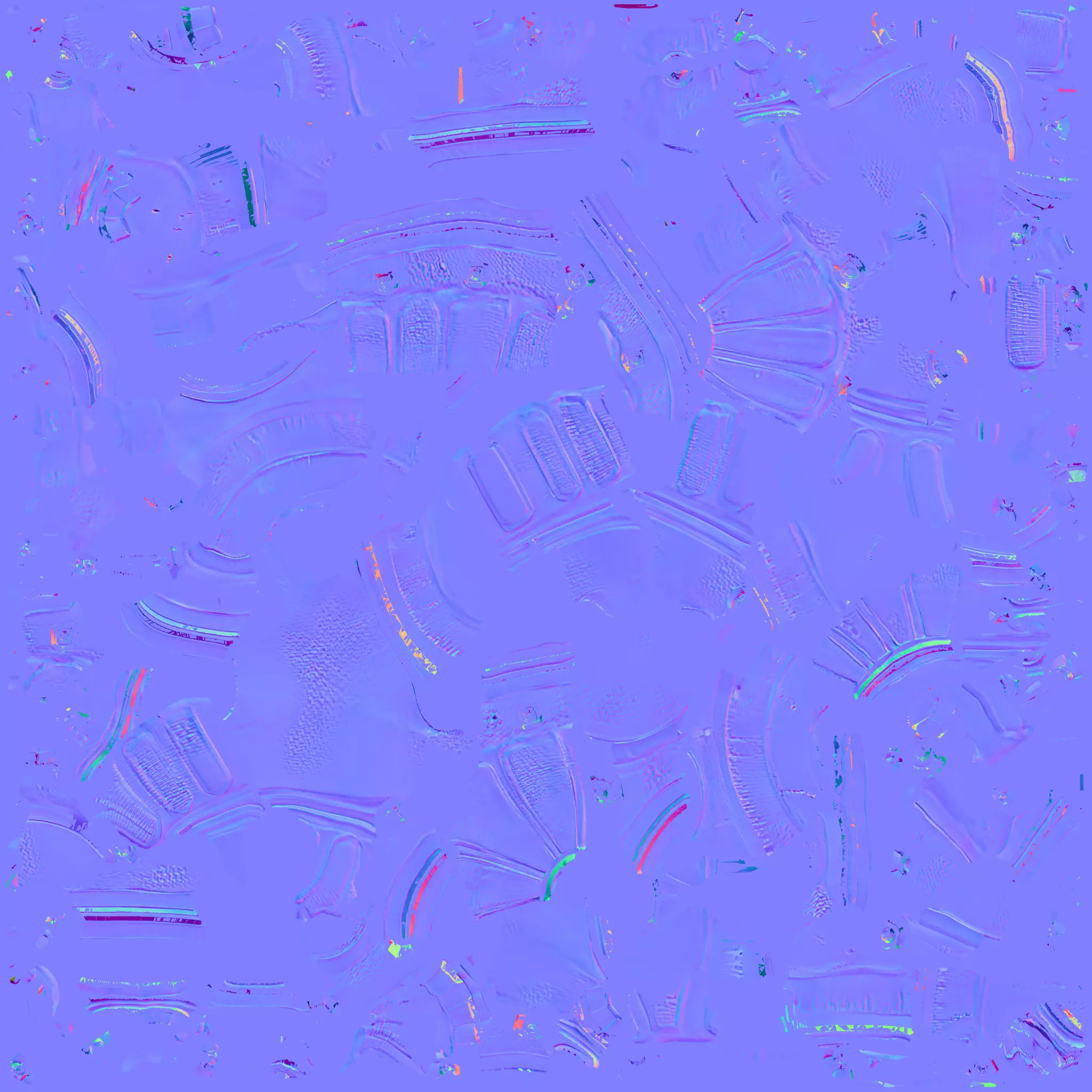 Red fire hydrant with caps 3D model_47