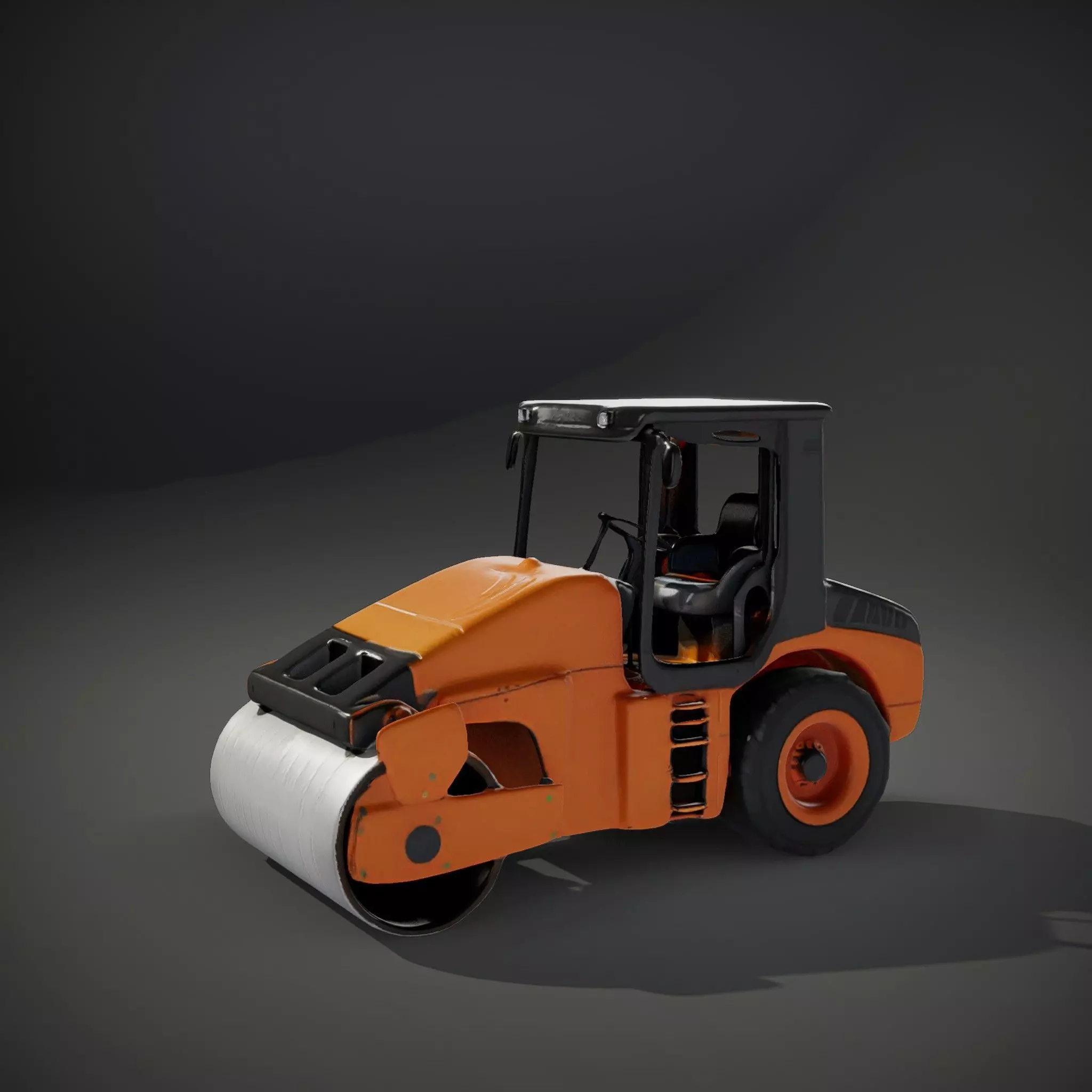 Vibrant Asphalt Roller model pack Low-poly 3D model_34