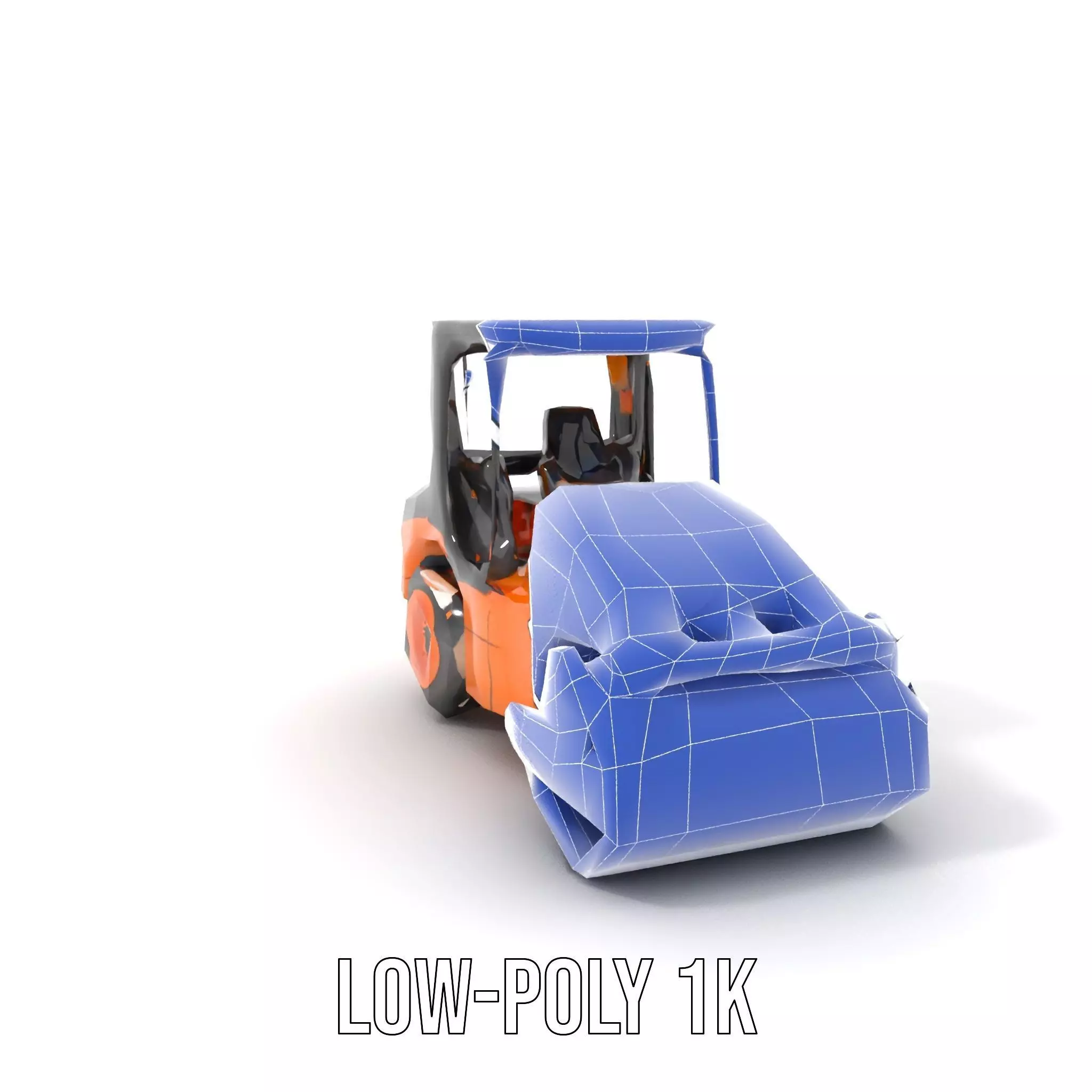 Vibrant Asphalt Roller model pack Low-poly 3D model_30