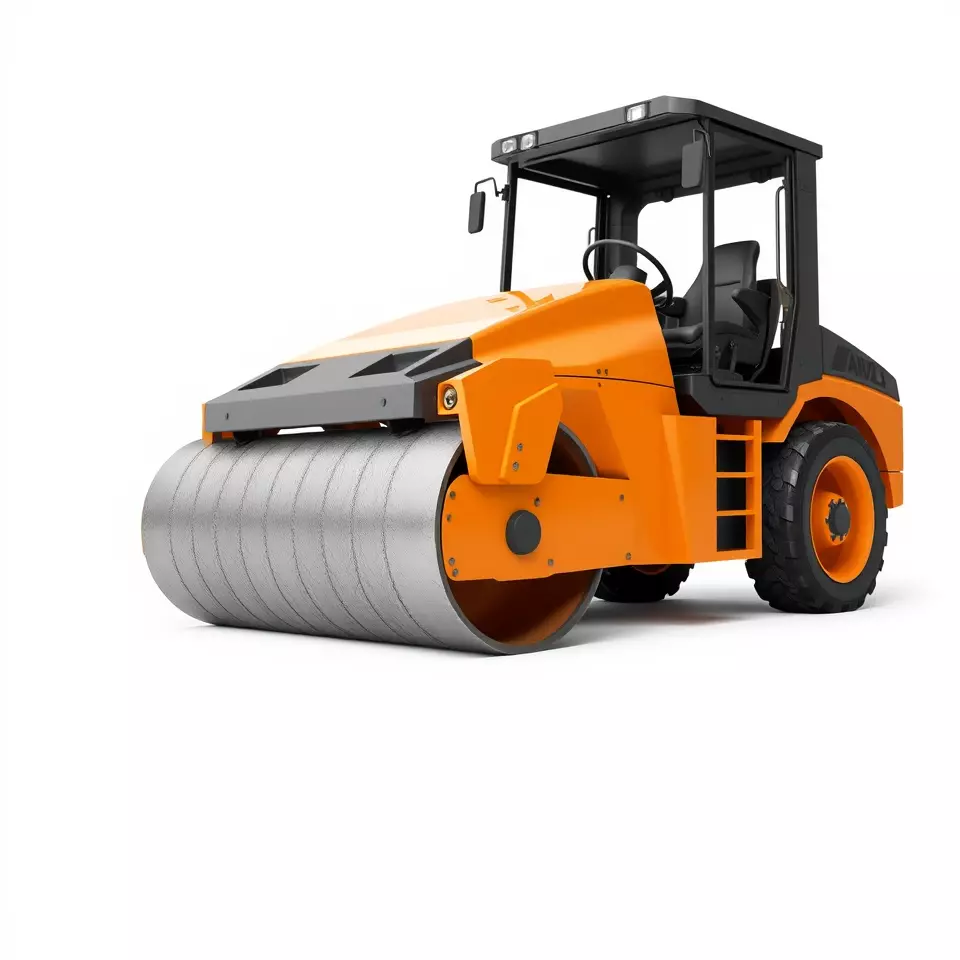 Vibrant Asphalt Roller model pack Low-poly 3D model_2