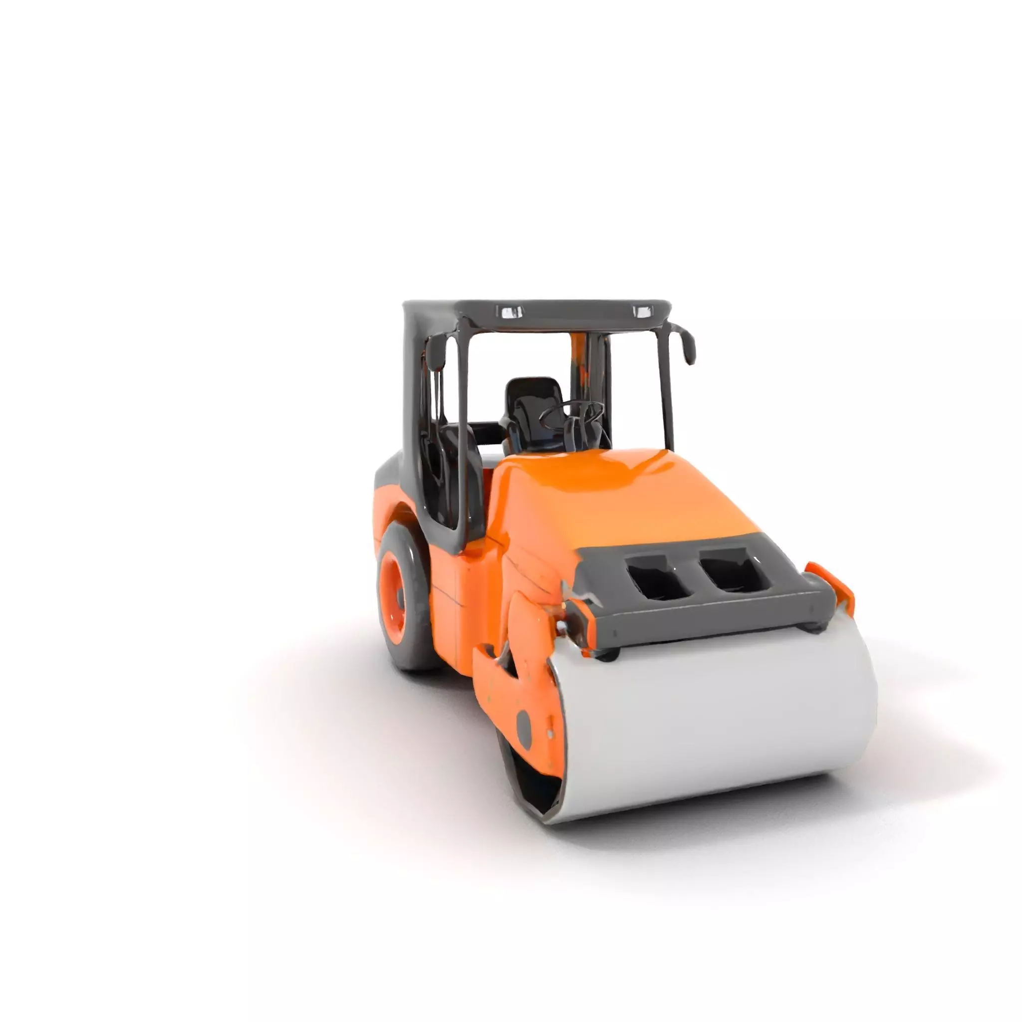 Vibrant Asphalt Roller model pack Low-poly 3D model_5