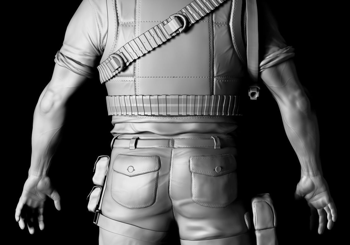 Realistic soldier 3D model_9