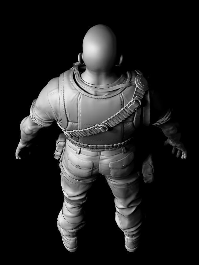 Realistic soldier 3D model_8