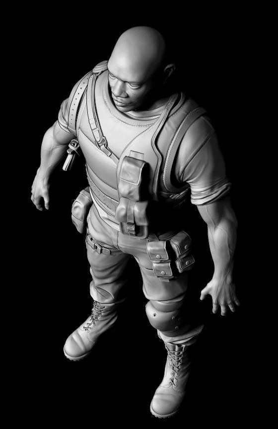 Realistic soldier 3D model_6