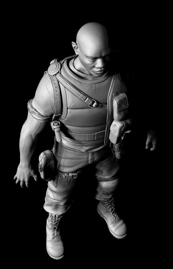 Realistic soldier 3D model_15