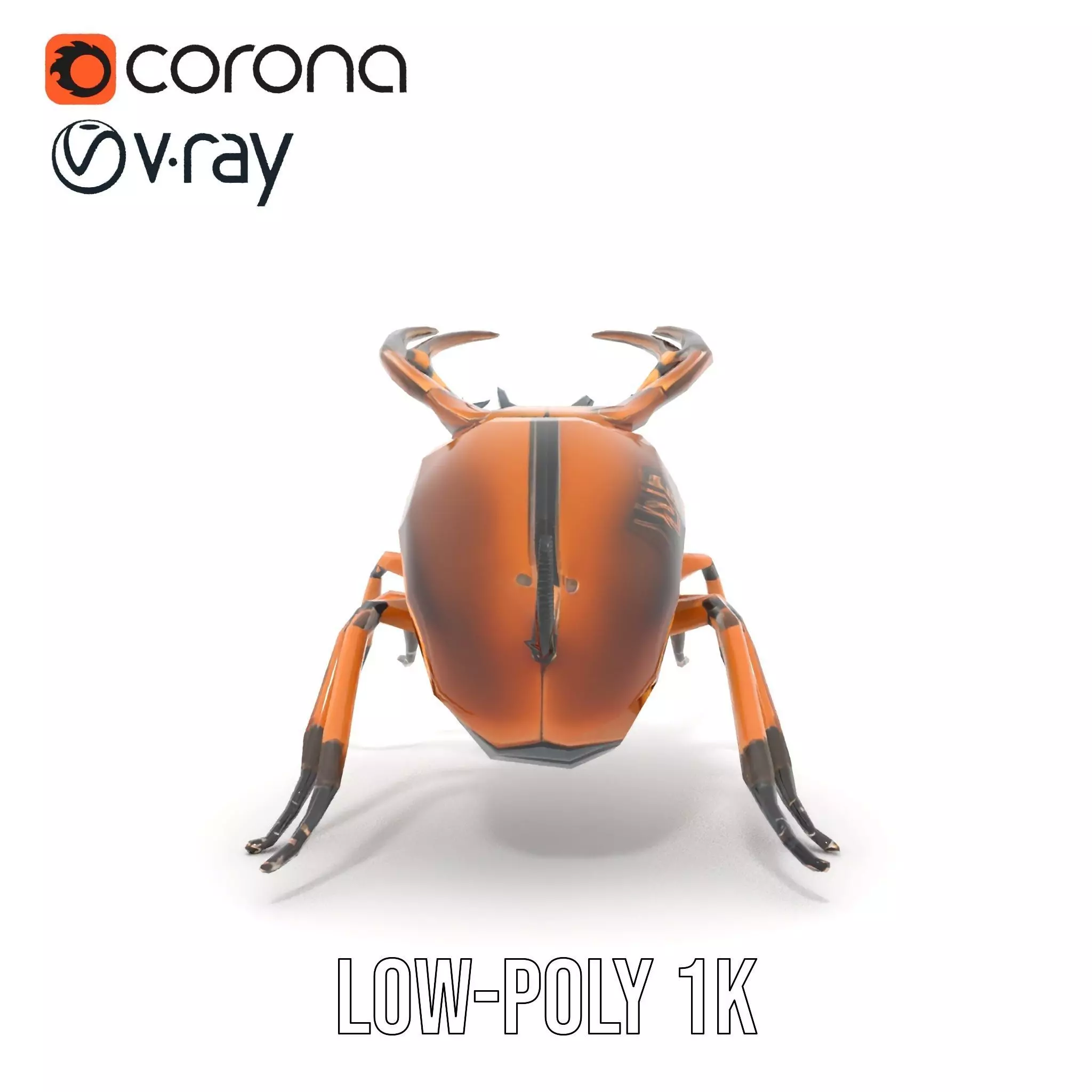Copper Beetle model pack Low-poly 3D model_27
