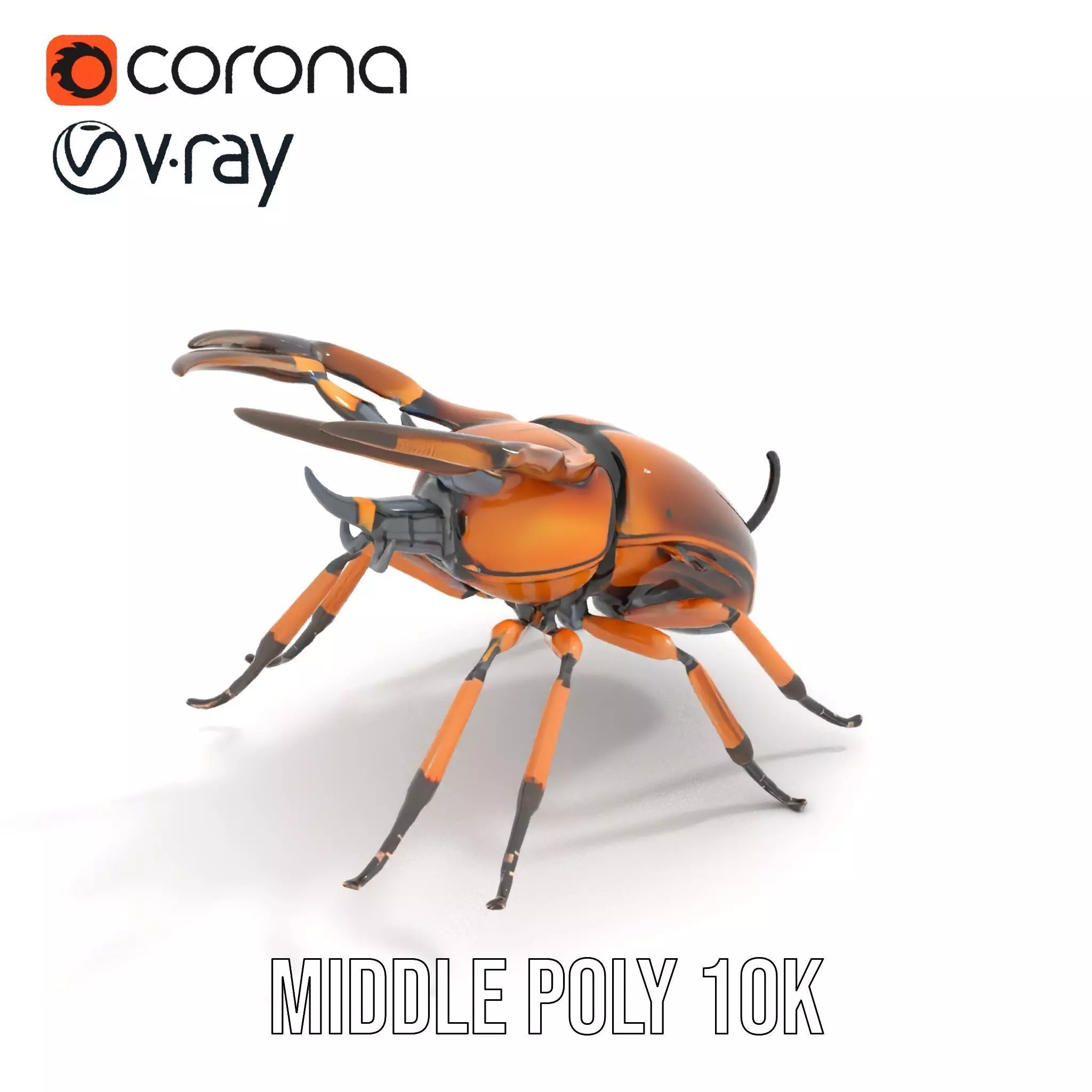 Copper Beetle model pack Low-poly 3D model_6