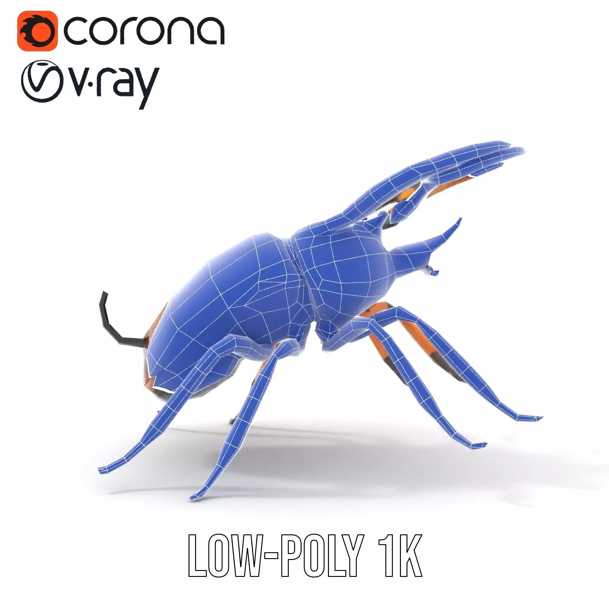 Copper Beetle model pack Low-poly 3D model_22