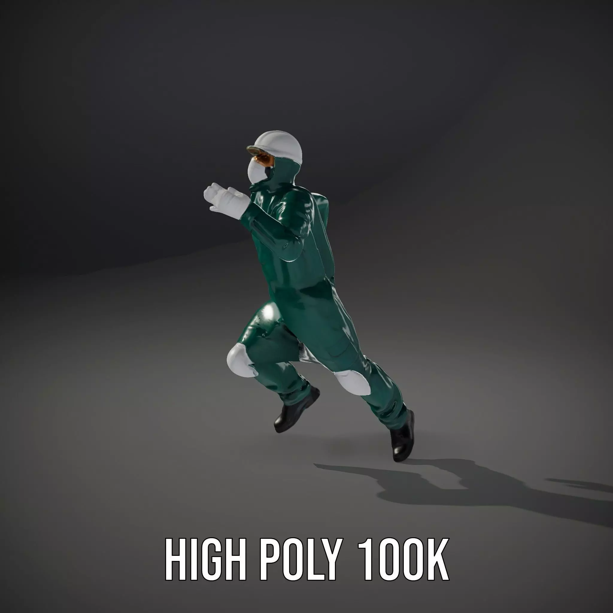 Green Protective Suit model pack Low-poly 3D model_12