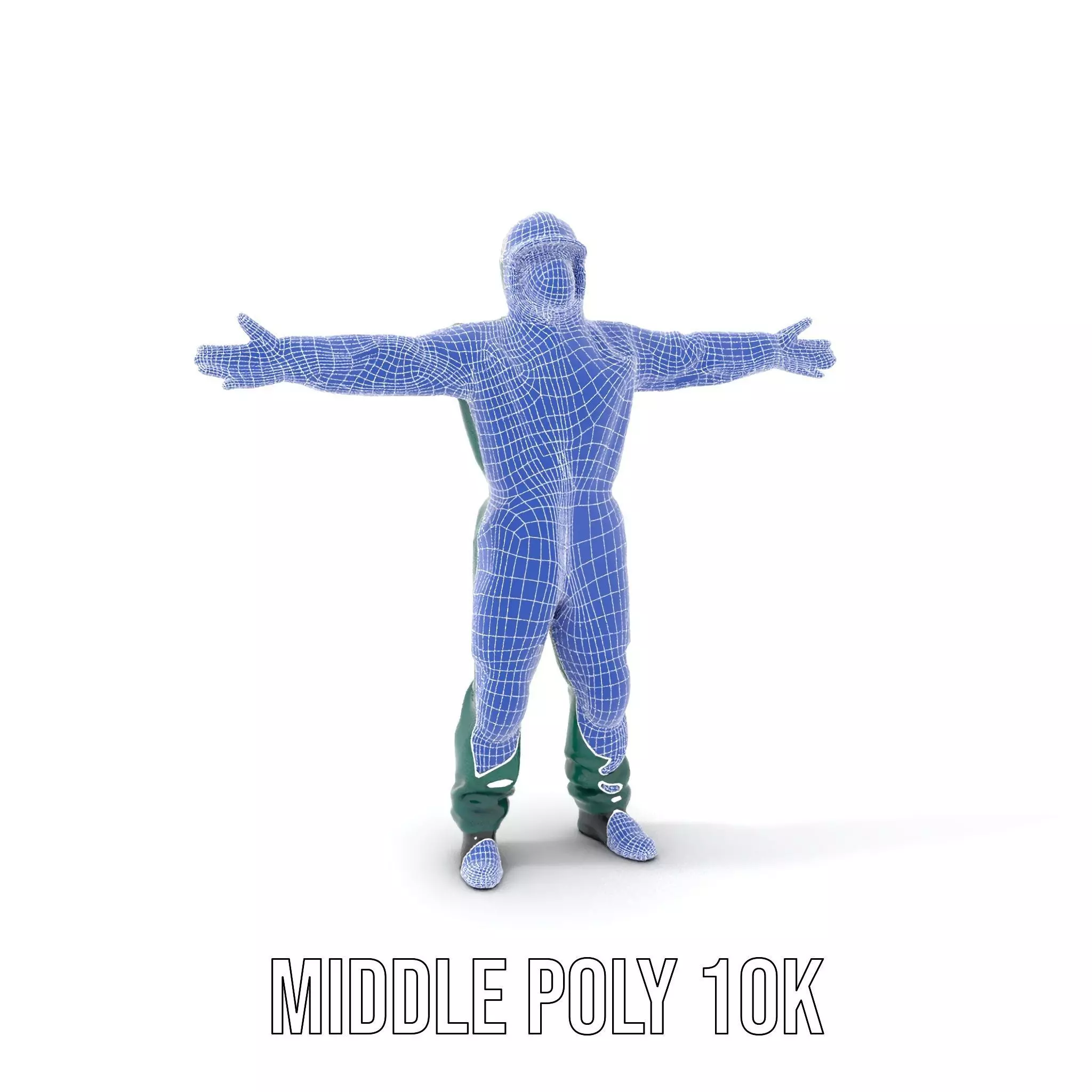 Green Protective Suit model pack Low-poly 3D model_16
