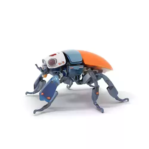 Robotic Beetle Orange model pack
