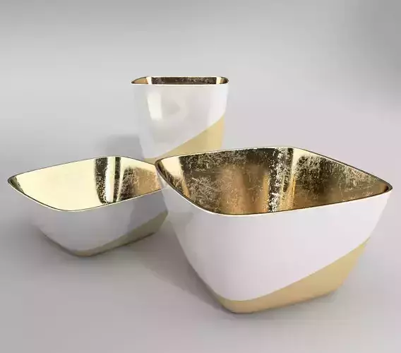 A Set of Minimal Tableware 3D model