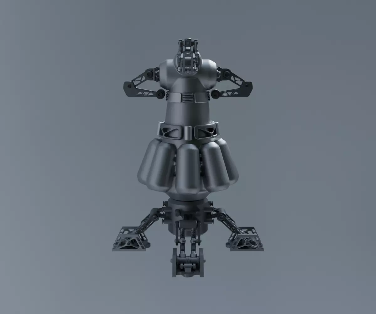 Scifi Plasmonic Reactor Concept 3D model_8