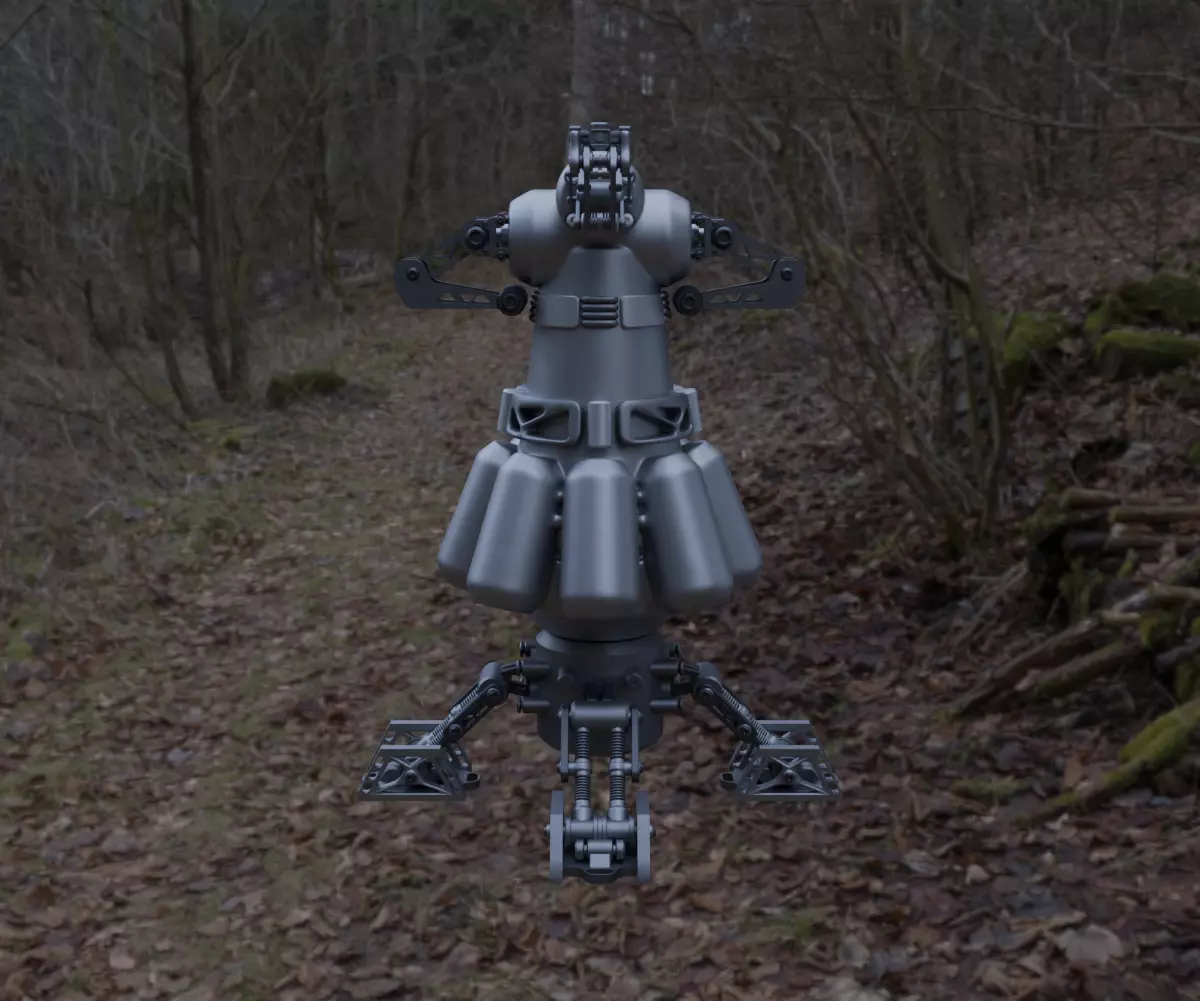 Scifi Plasmonic Reactor Concept 3D model_13