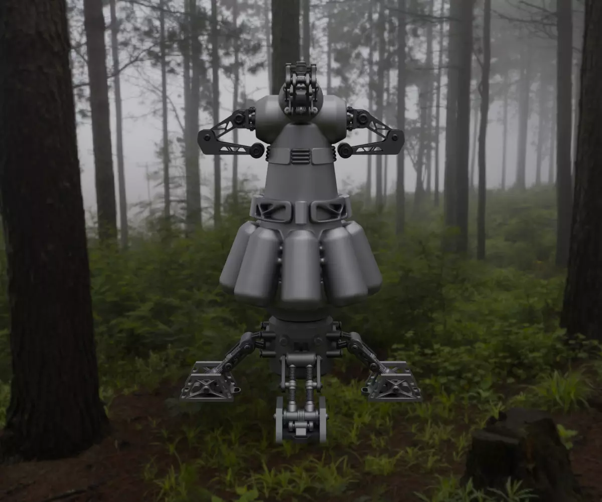 Scifi Plasmonic Reactor Concept 3D model_15