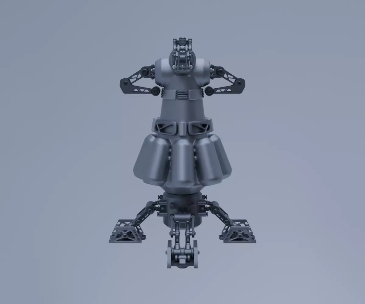 Scifi Plasmonic Reactor Concept 3D model_7