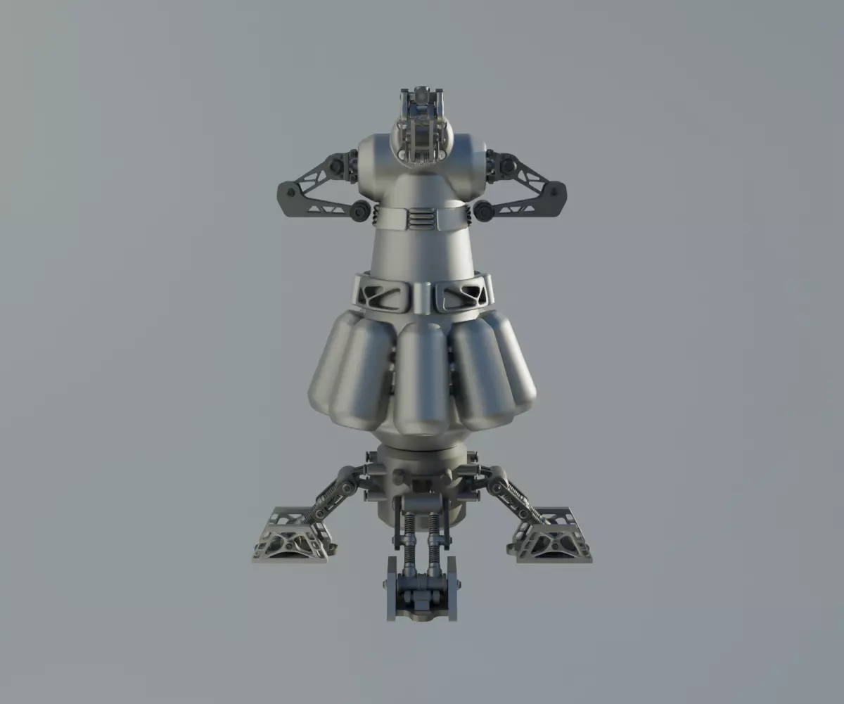 Scifi Plasmonic Reactor Concept 3D model_5