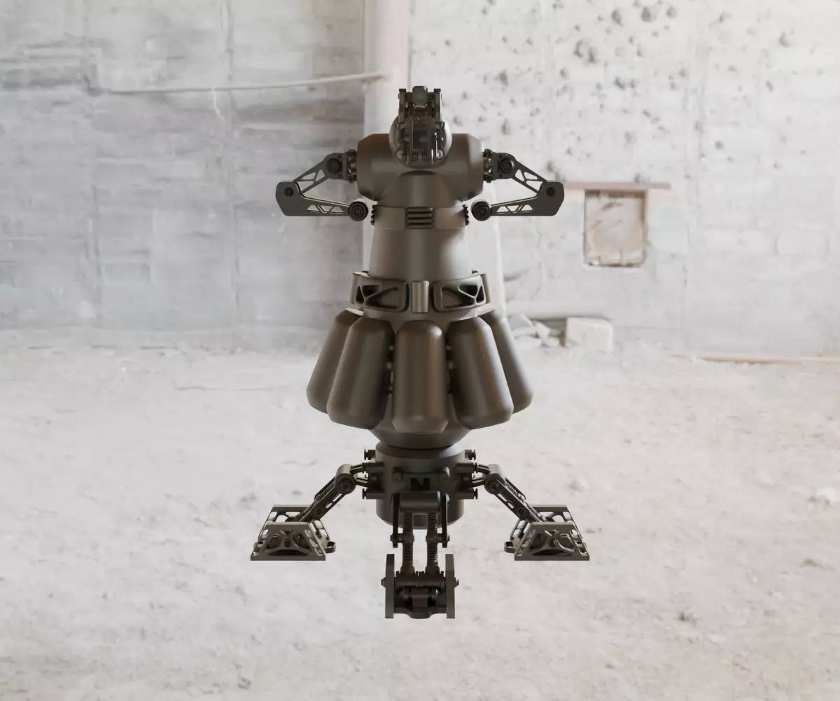 Scifi Plasmonic Reactor Concept 3D model_18