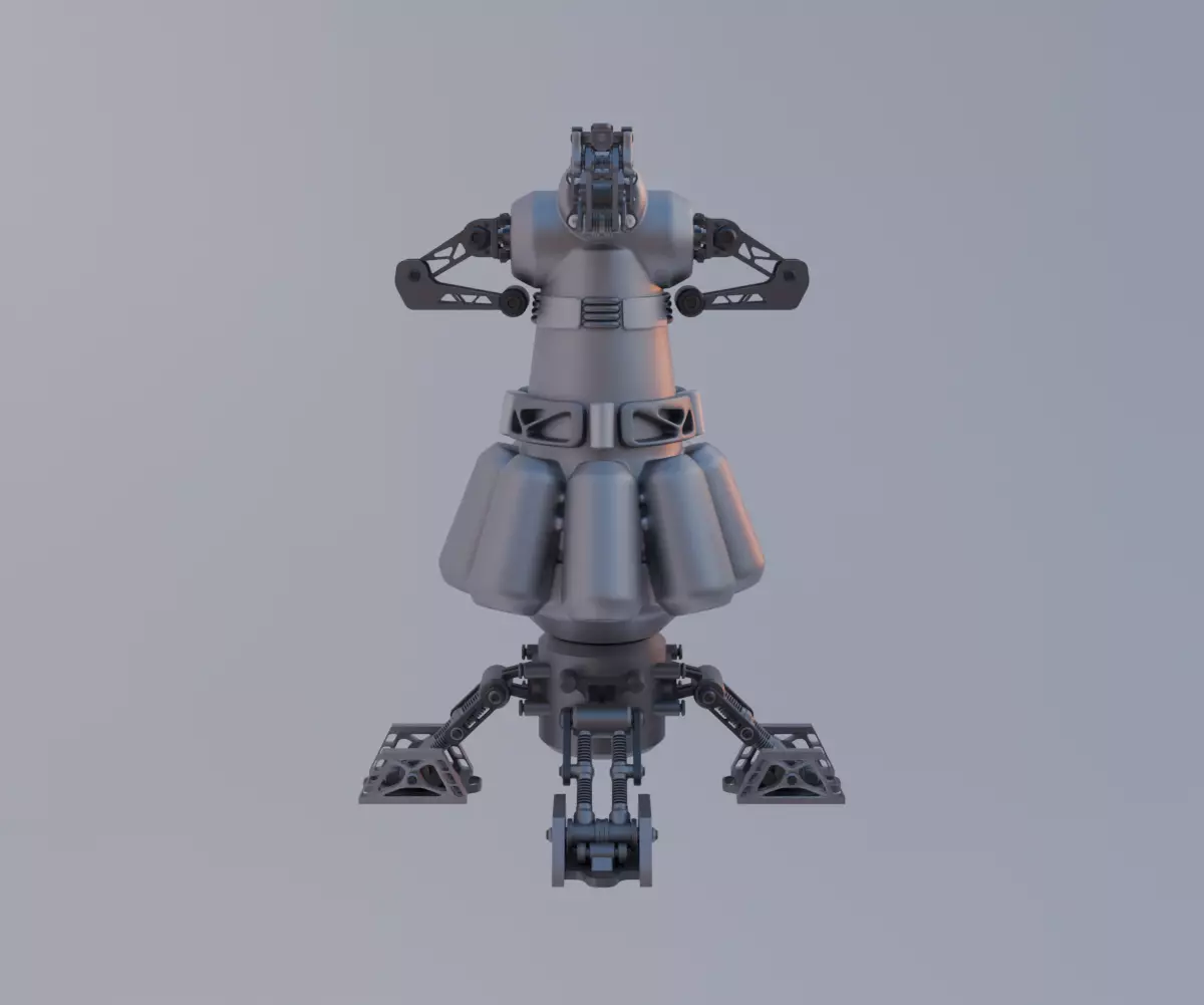 Scifi Plasmonic Reactor Concept 3D model_6