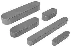 Parallel key ISO 773 DIN 6885 Form A Round End 3D Model  3D print model_2