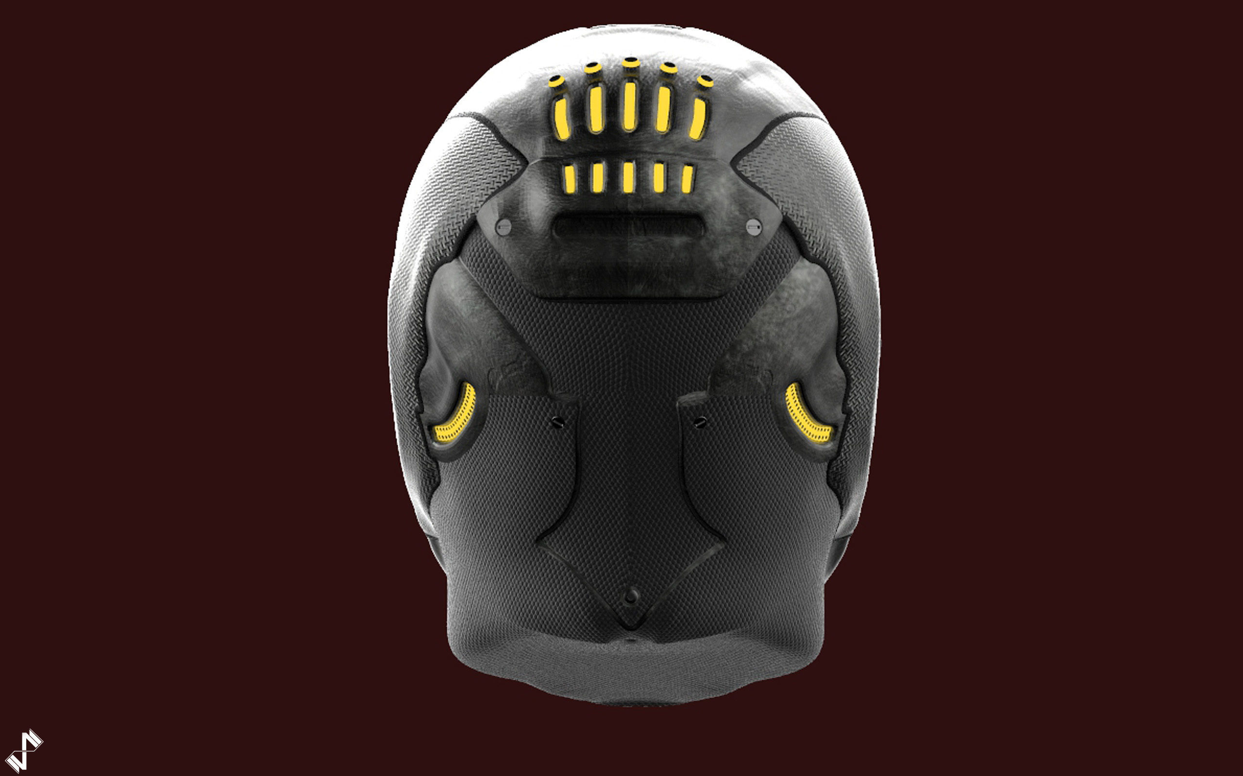 Futuristic Enforcement Helmet 3D model_14