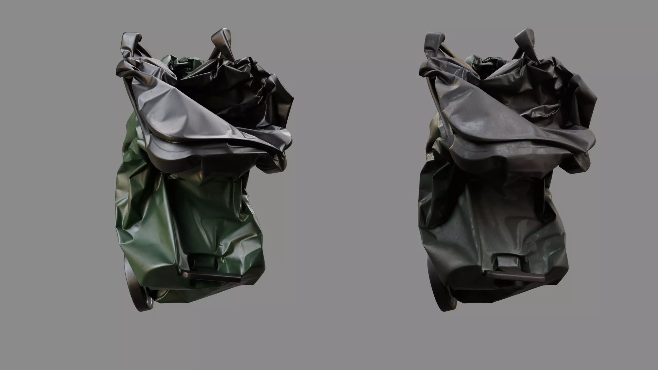 Crushed Trash Can 07 3D model_7