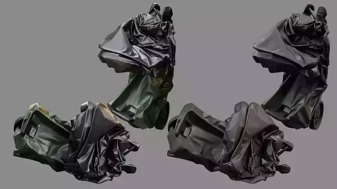 Crushed Trash Can 07