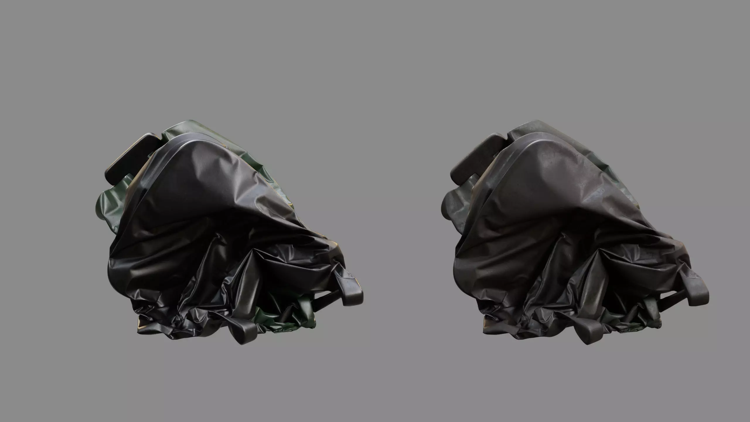 Crushed Trash Can 07 3D model_9