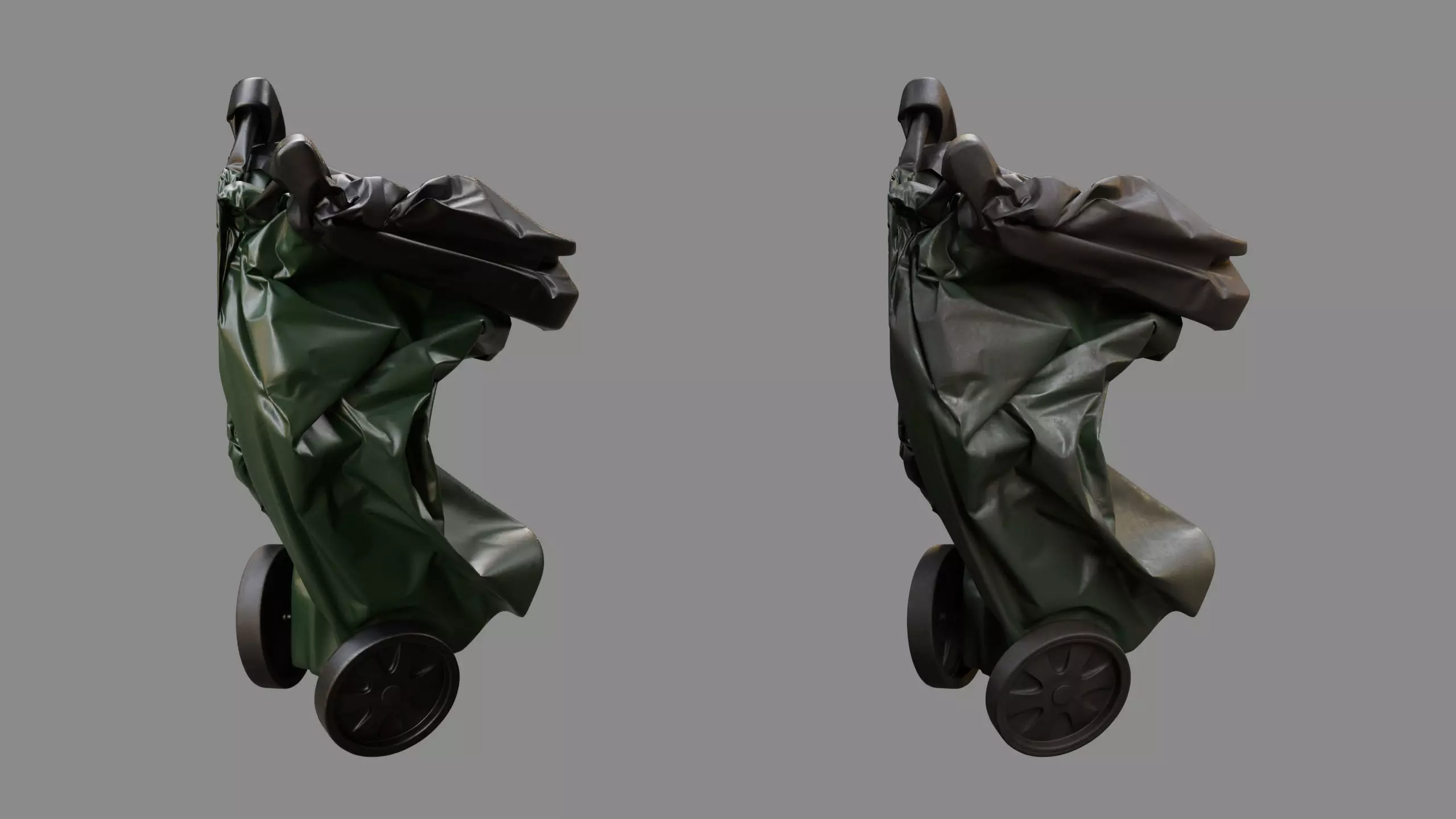 Crushed Trash Can 07 3D model_5