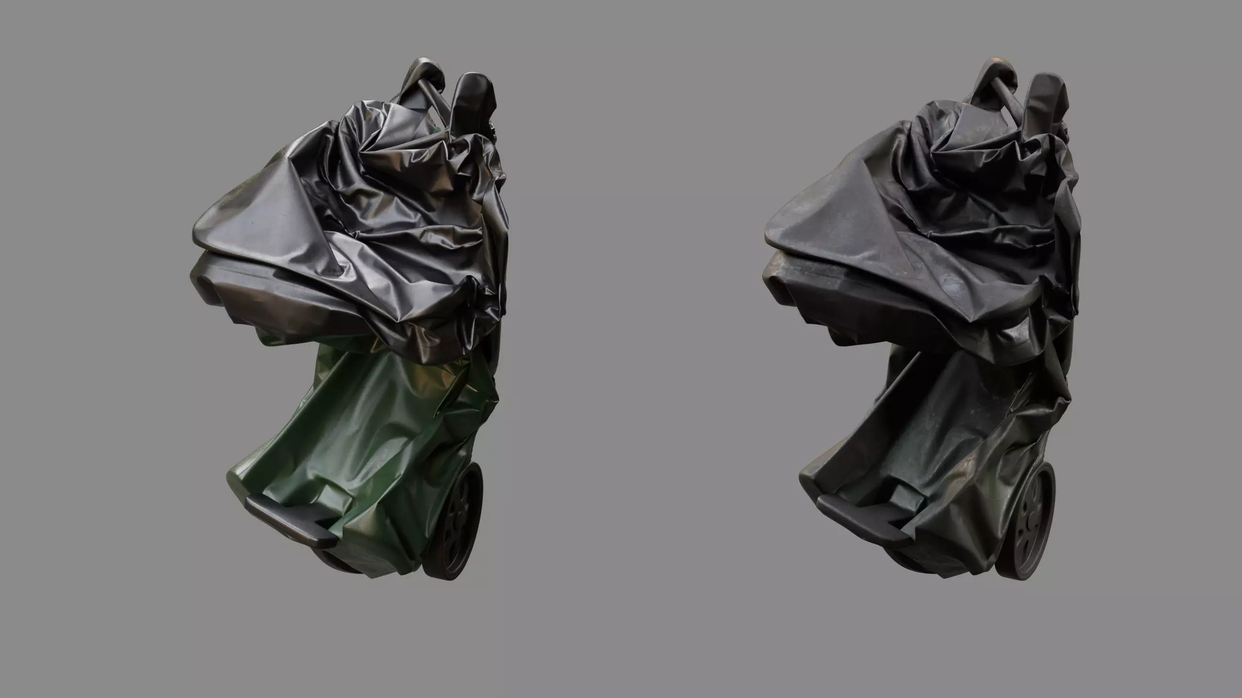 Crushed Trash Can 07 3D model_2